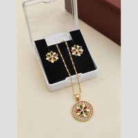 Khodiyar Premium Austrian Stone Chain Pendant Set