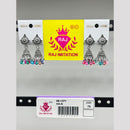 Raj Imitation Oxidised Plated Pearl Jhumki Earrings
