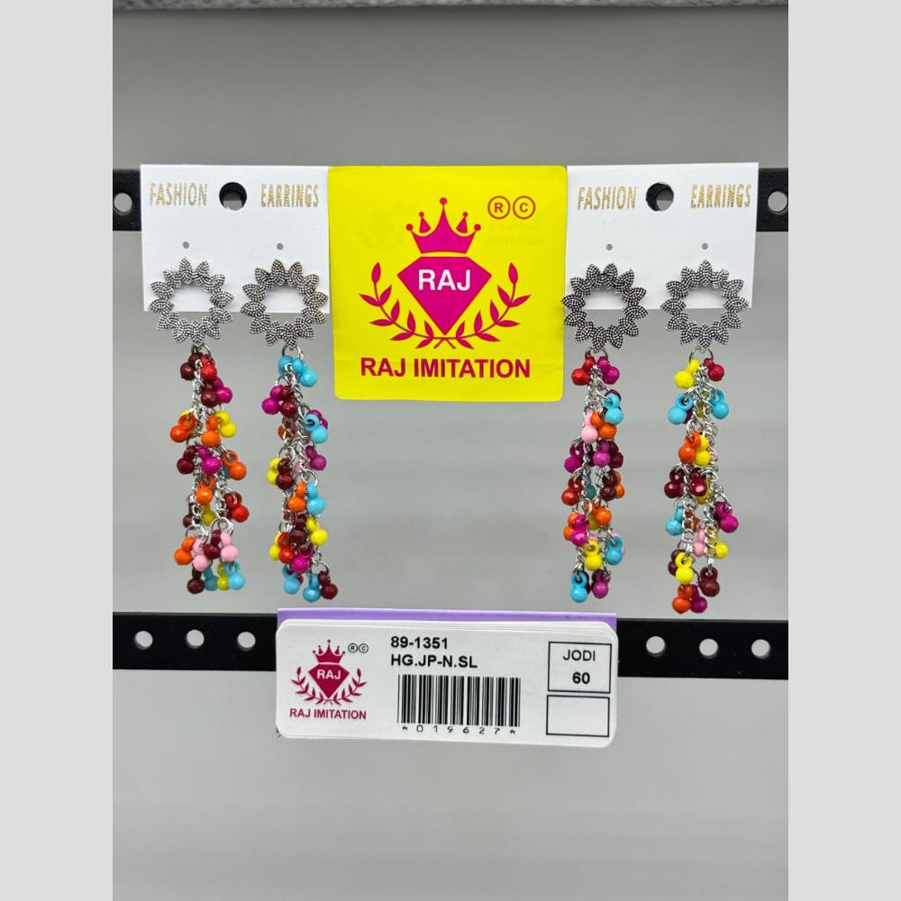 Raj Imitation Oxidised Plated Ghungroo Dangler Earrings