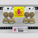 Raj Imitation Gold Plated Austrian Stone And Pearl Jhumki Earrings