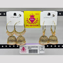 Raj Imitation Gold Plated Austrian Stone And Pearl Jhumki Earrings  