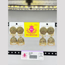 Raj Imitation Gold Plated Austrian Stone And Pearl Jhumki Earrings  