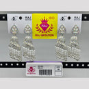 Raj Imitation Silver Plated Crystal And Austrian Stone And Pearl Jhumki Earrings  