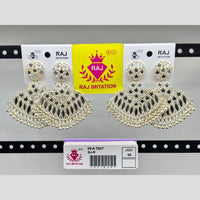 Raj Imitation Gold Plated Mirror And Pearl Dangler Earrings 