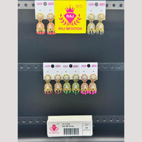 Raj Imitation Austrian And Beads Jhumki Earrings