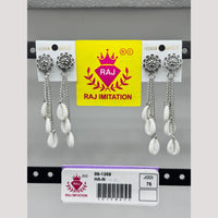 Raj Imitation Oxidised Shell Dangler Earrings