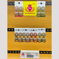 Raj Imitation Austrian And Beads Jhumki Earrings
