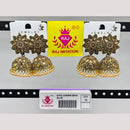 Raj Imitation Crystal Stone And Beads Jhumki Earrings
