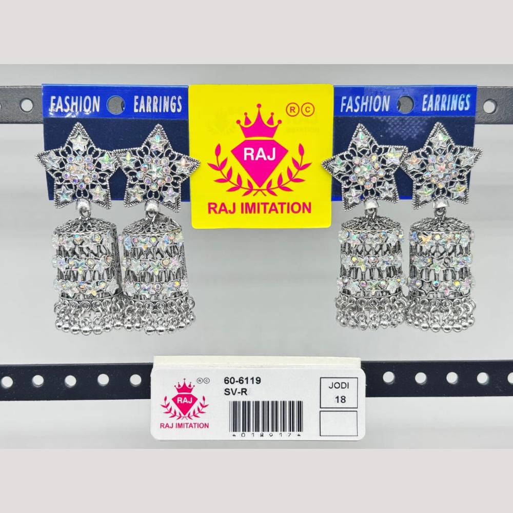Raj Imitation Austrian And Beads Jhumki Earrings