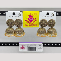 Raj Imitation Austrian And Beads Jhumki Earrings