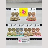 Raj Imitation Austrian And Beads Jhumki Earrings
