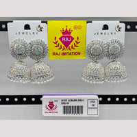 Raj Imitation Austrian And Beads Jhumki Earrings