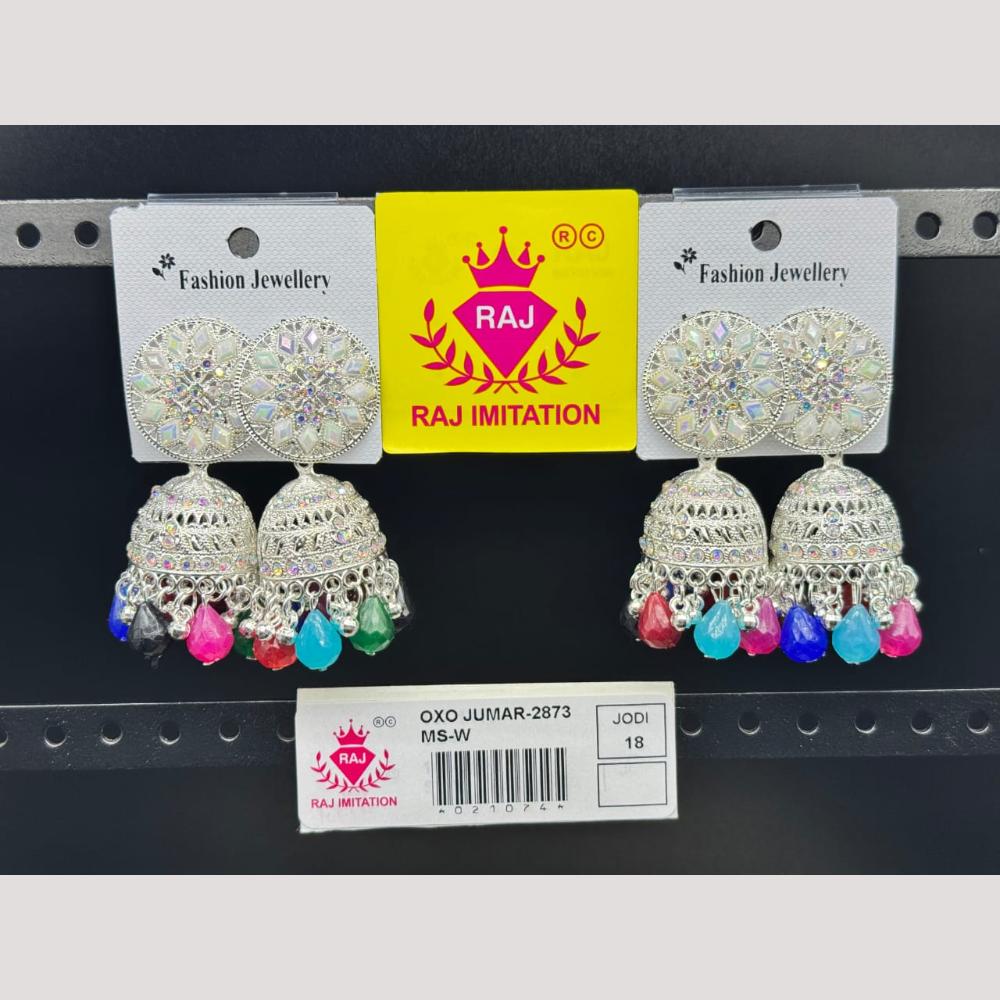 Raj Imitation Austrian And Beads Jhumki Earrings