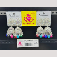 Raj Imitation Austrian And Beads Jhumki Earrings