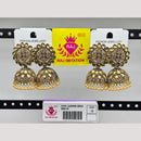 Raj Imitation Crystal Stone And Beads Jhumki Earrings