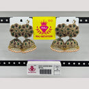 Raj Imitation Pota Stone And Beads Jhumki Earrings