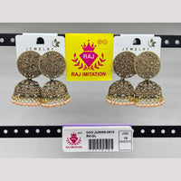 Raj Imitation Austrian And Beads Jhumki Earrings