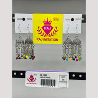 Raj Imitation Oxidised Beads Jhumki Earrings