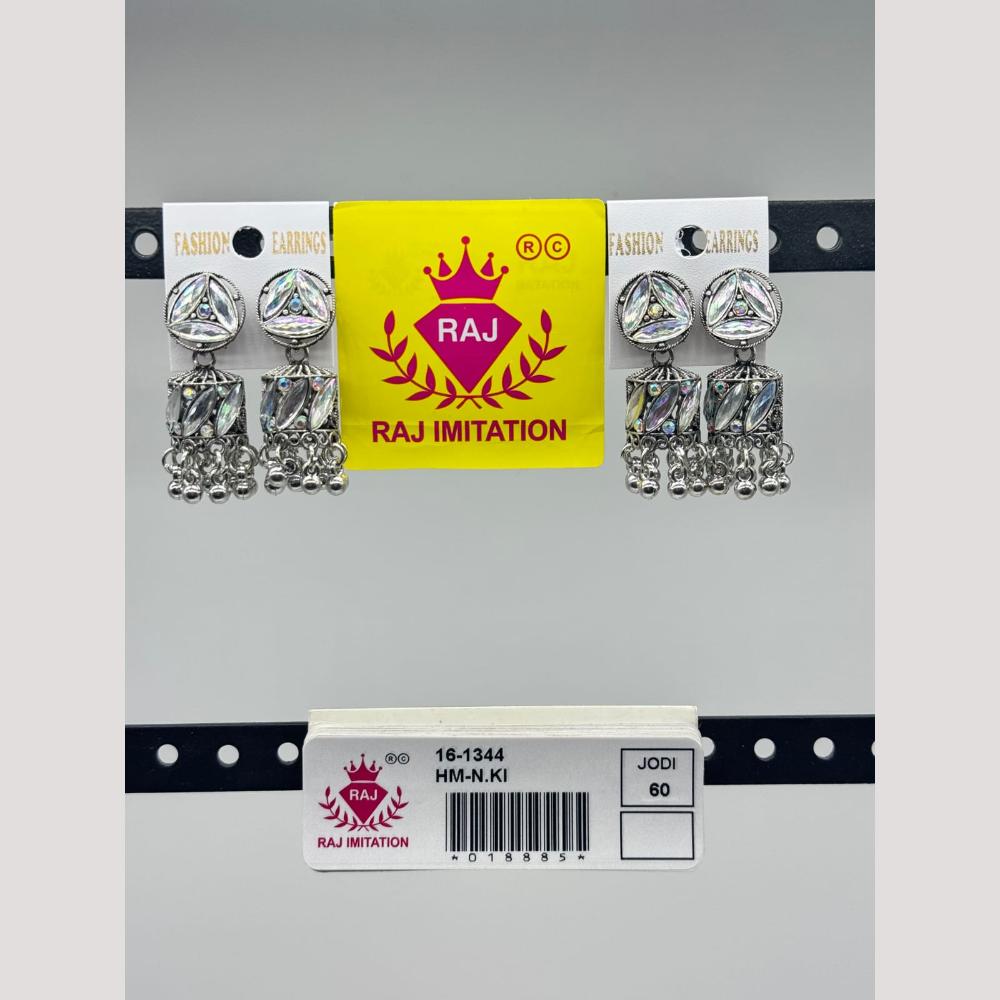 Raj Imitation Kundan Jhumki Earrings