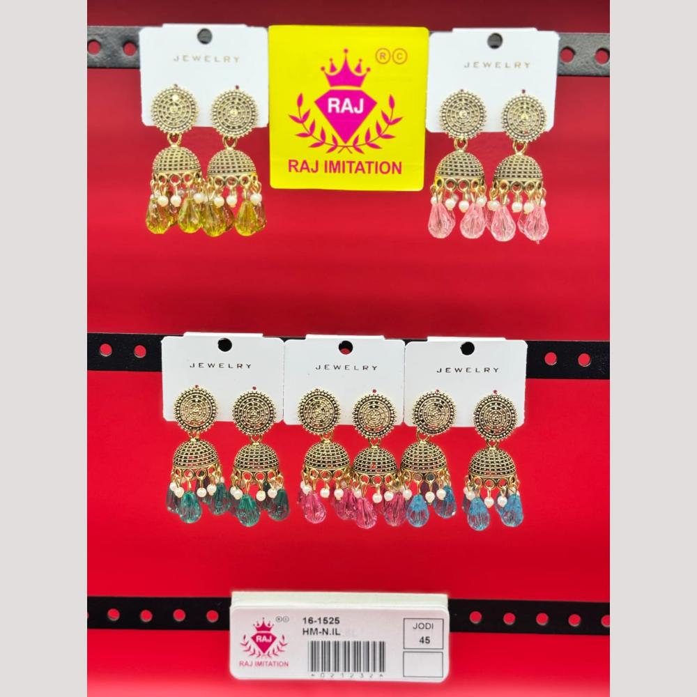 Raj Imitation Beads Jhumki Earrings