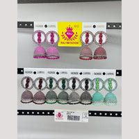 Raj Imitation Austrian And Beads Jhumki Earrings