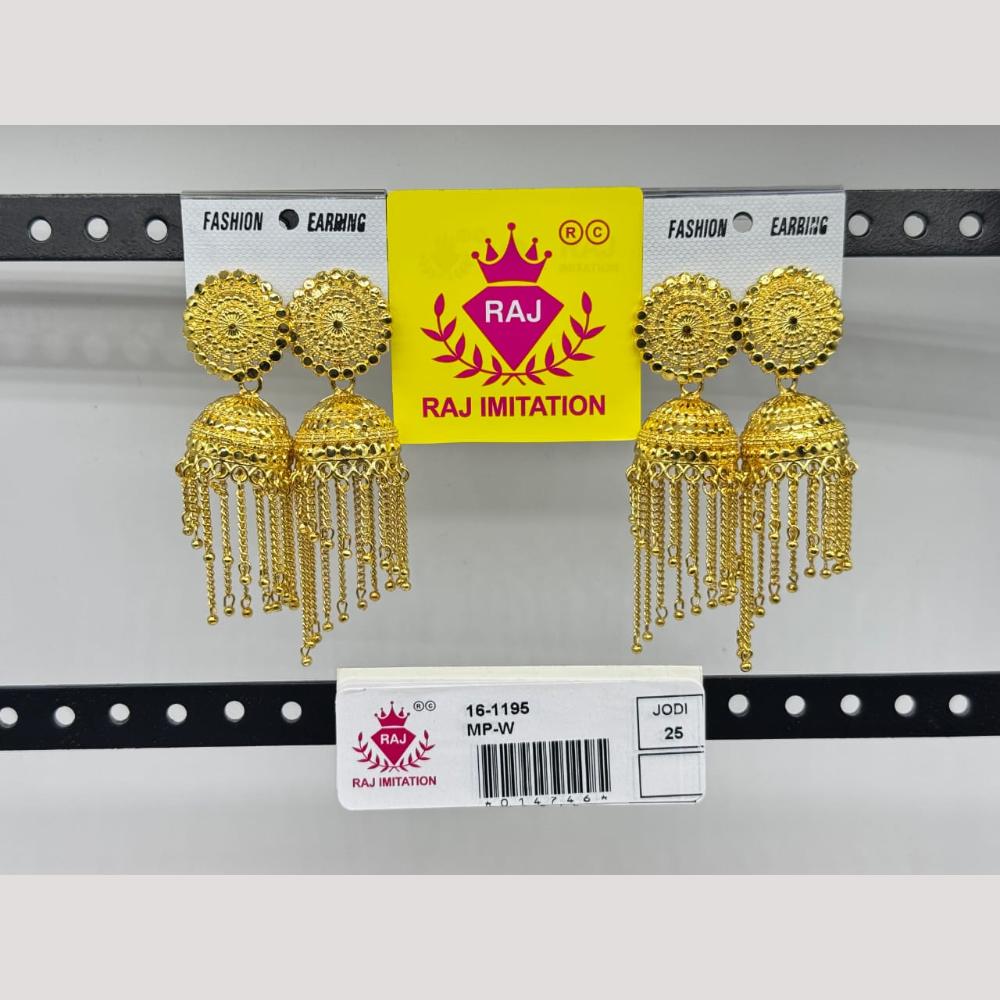 Raj Imitation Austrian And Beads Jhumki Earrings