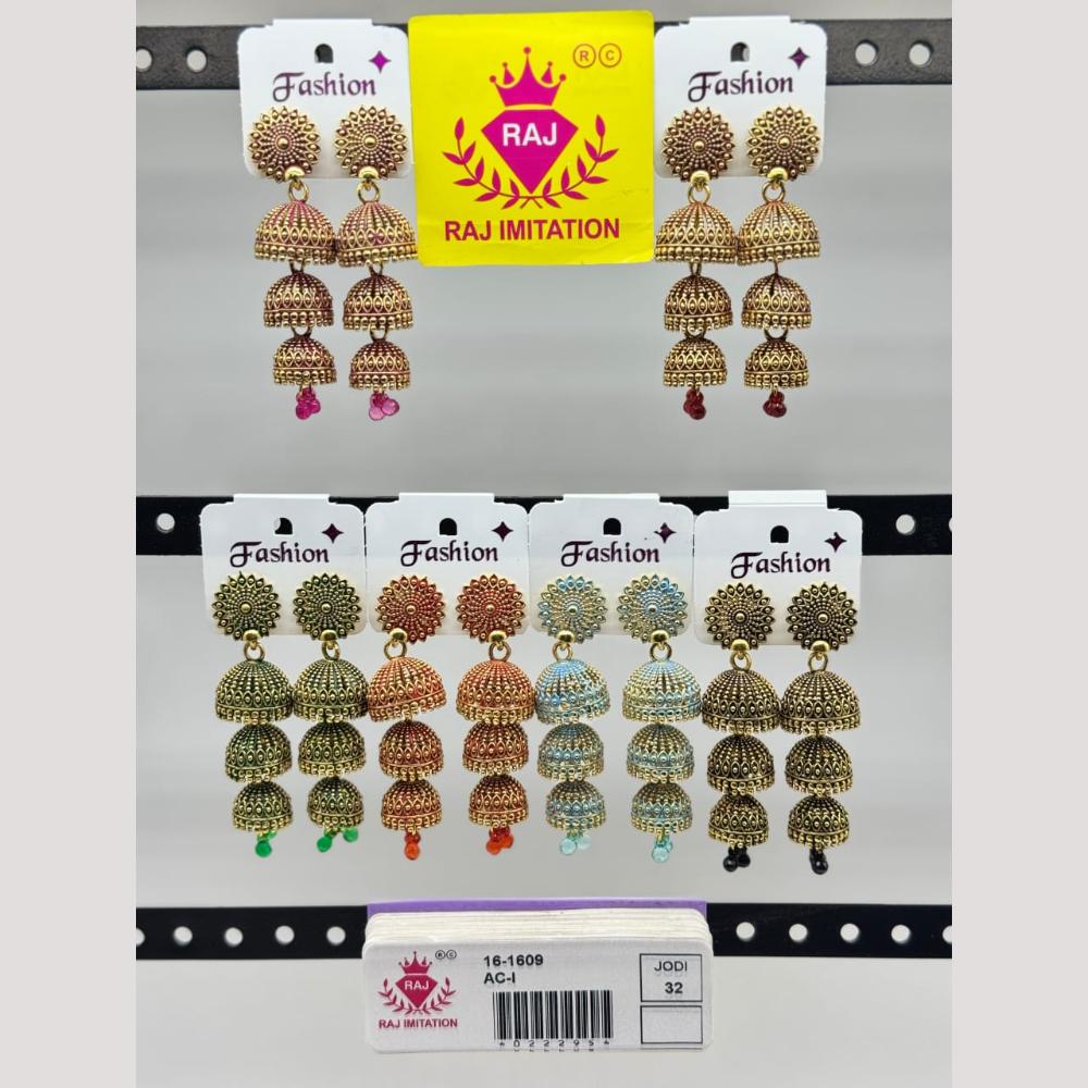 Raj Imitation Beads Jhumki Earrings