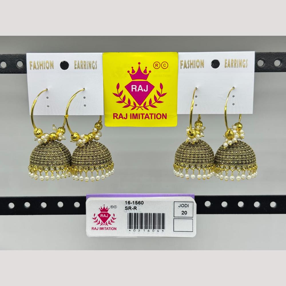 Raj Imitation Beads Jhumki Earrings