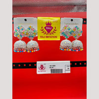 Raj Imitation Austrian And Beads Jhumki Earrings