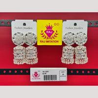 Raj Imitation Crystal Stone And Beads Jhumki Earrings