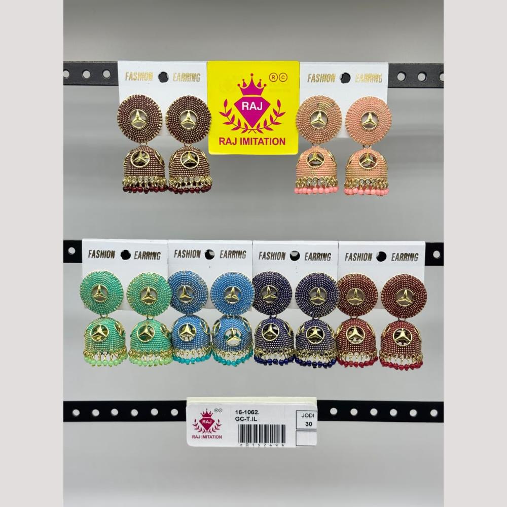 Raj Imitation Beads Jhumki Earrings