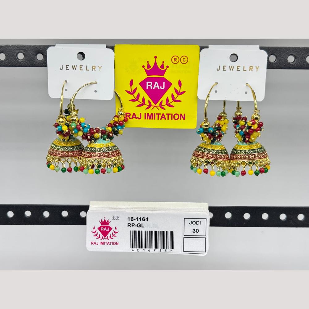 Raj Imitation Beads Jhumki Earrings