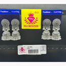 Raj Imitation Oxidised Plated Ghungroo Jhumki Earrings