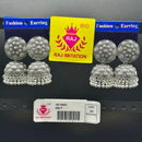 Raj Imitation Oxidised Plated Ghungroo Jhumki Earrings
