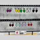 Raj Imitation Oxidised Plated Deer Design Pota Stone Dangler Earrings for Women (Pack of 60)