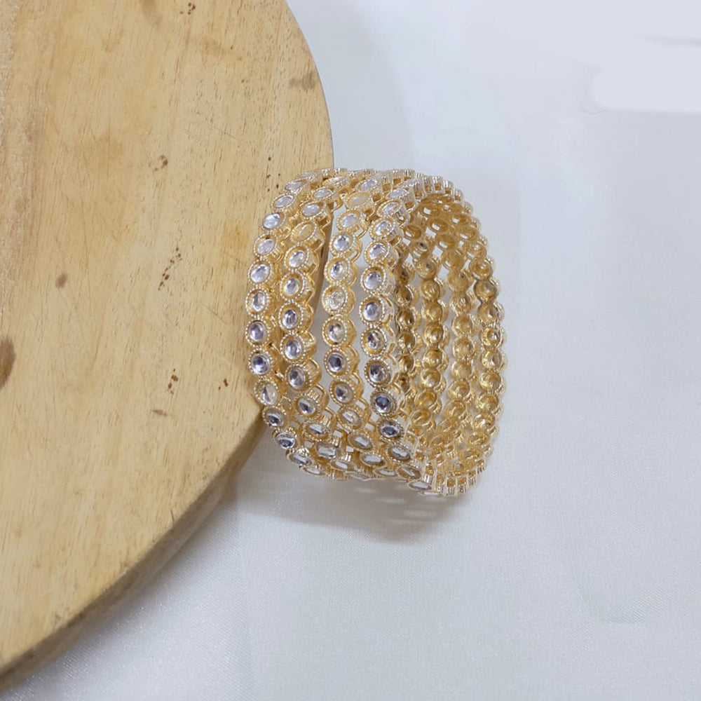 Tanish Art Jewellery Elegant Kundan Bangles Set for Women