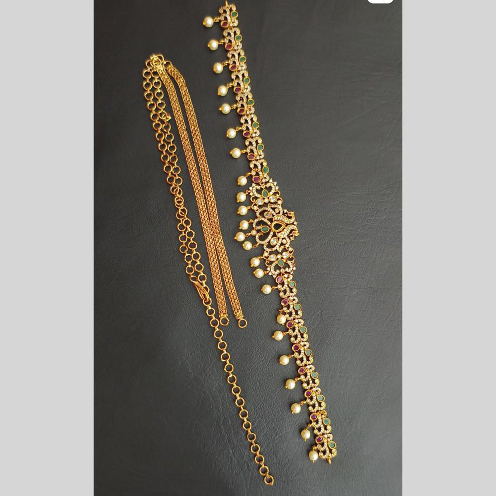 Tanish Art Jewellery Pota Stone And Beads Kamarbandh