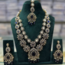 Tanish Art Jewellery Cultural Grace Traditional Pota And Crystal Stone Long Necklace Set 