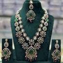 Tanish Art Jewellery Cultural Grace Traditional Pota And Crystal Stone Long Necklace Set