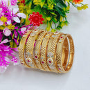 Tanish Art Jewellery Traditional Pota Stone And Meenakari Bangles Set for Women