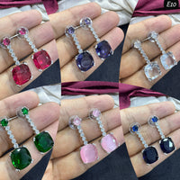 Tanish Art Jewellery timeless AD And Austrian Stone Dangler Earrings