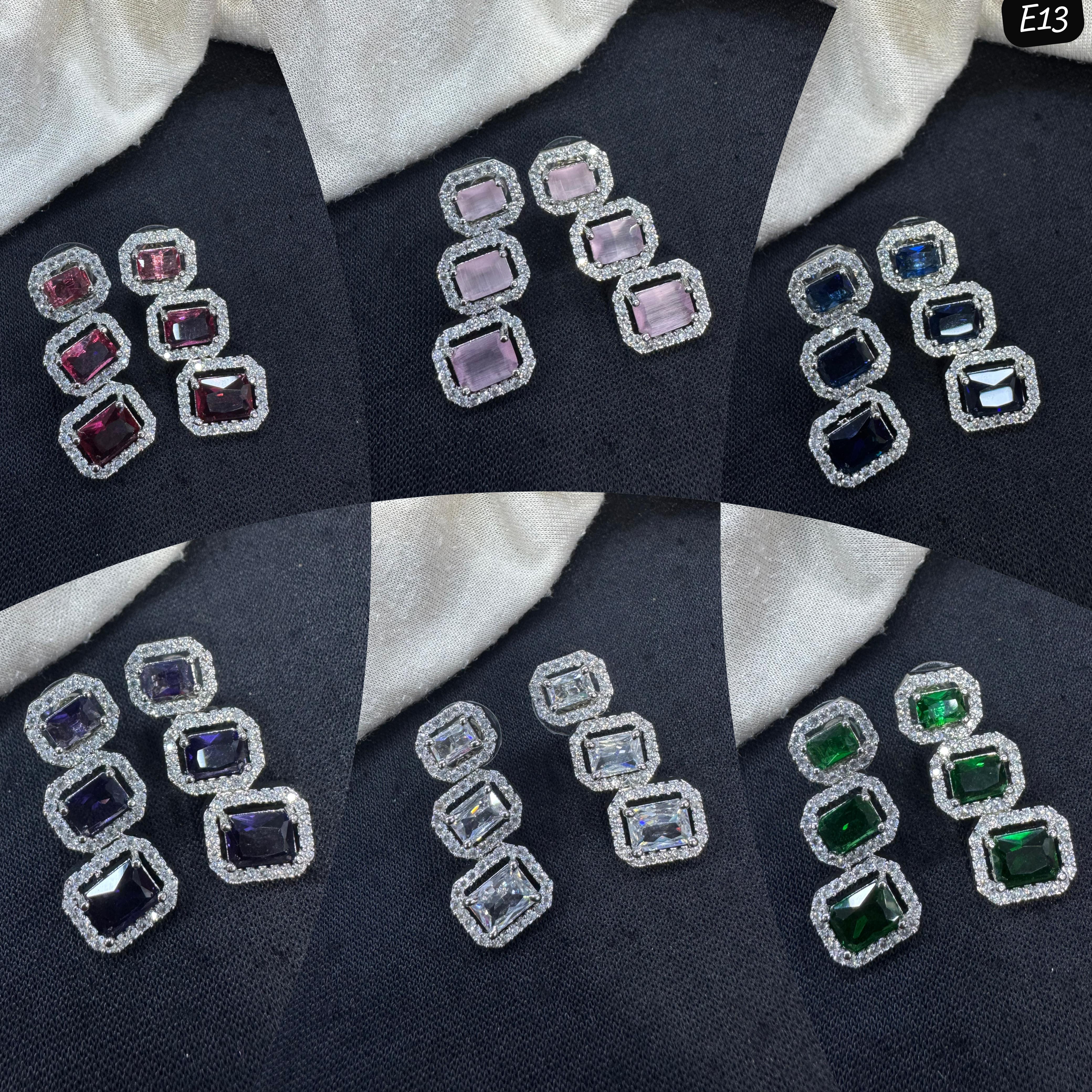 Tanish Art Jewellery timeless AD And Austrian Stone Dangler Earrings