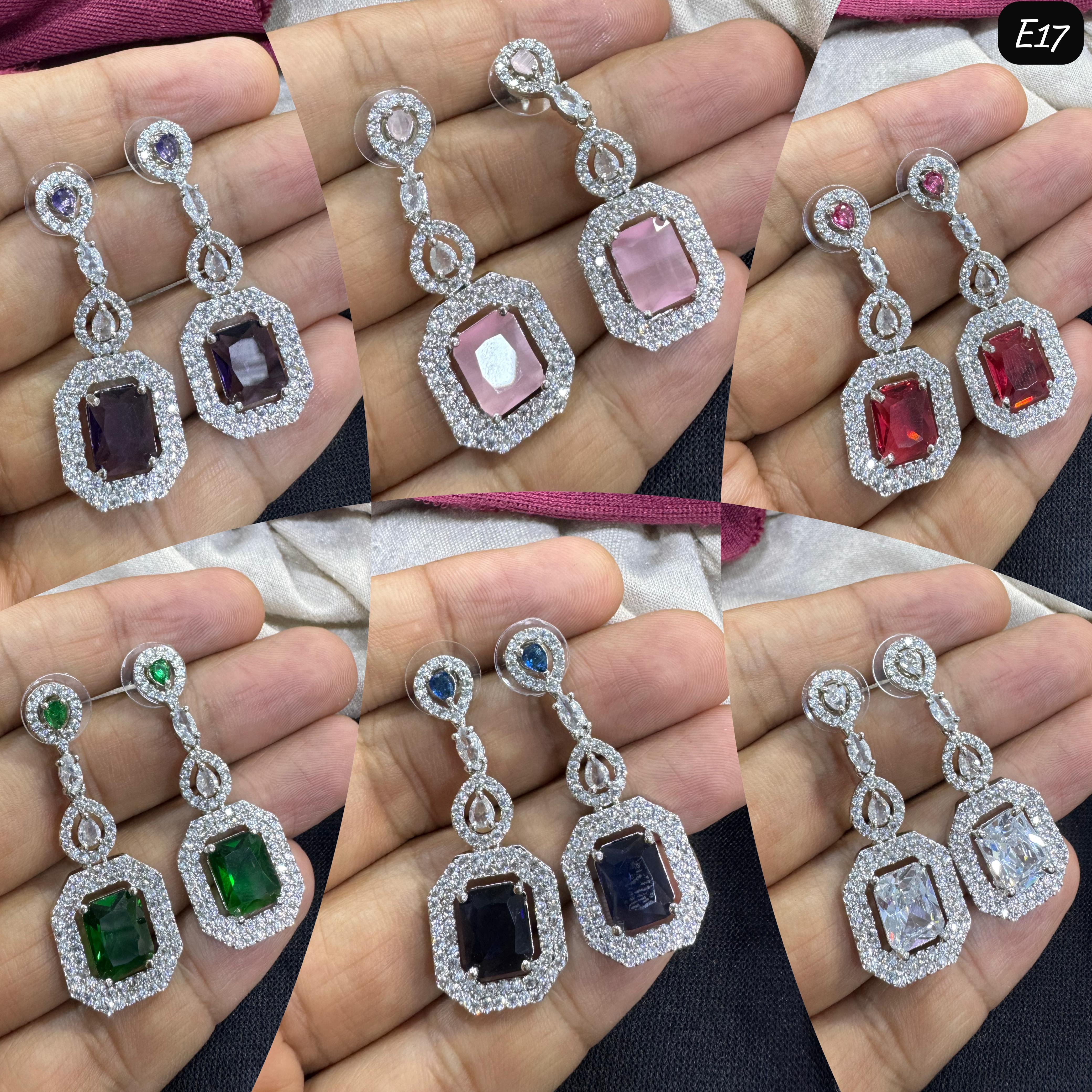Tanish Art Jewellery timeless AD And Austrian Stone Dangler Earrings