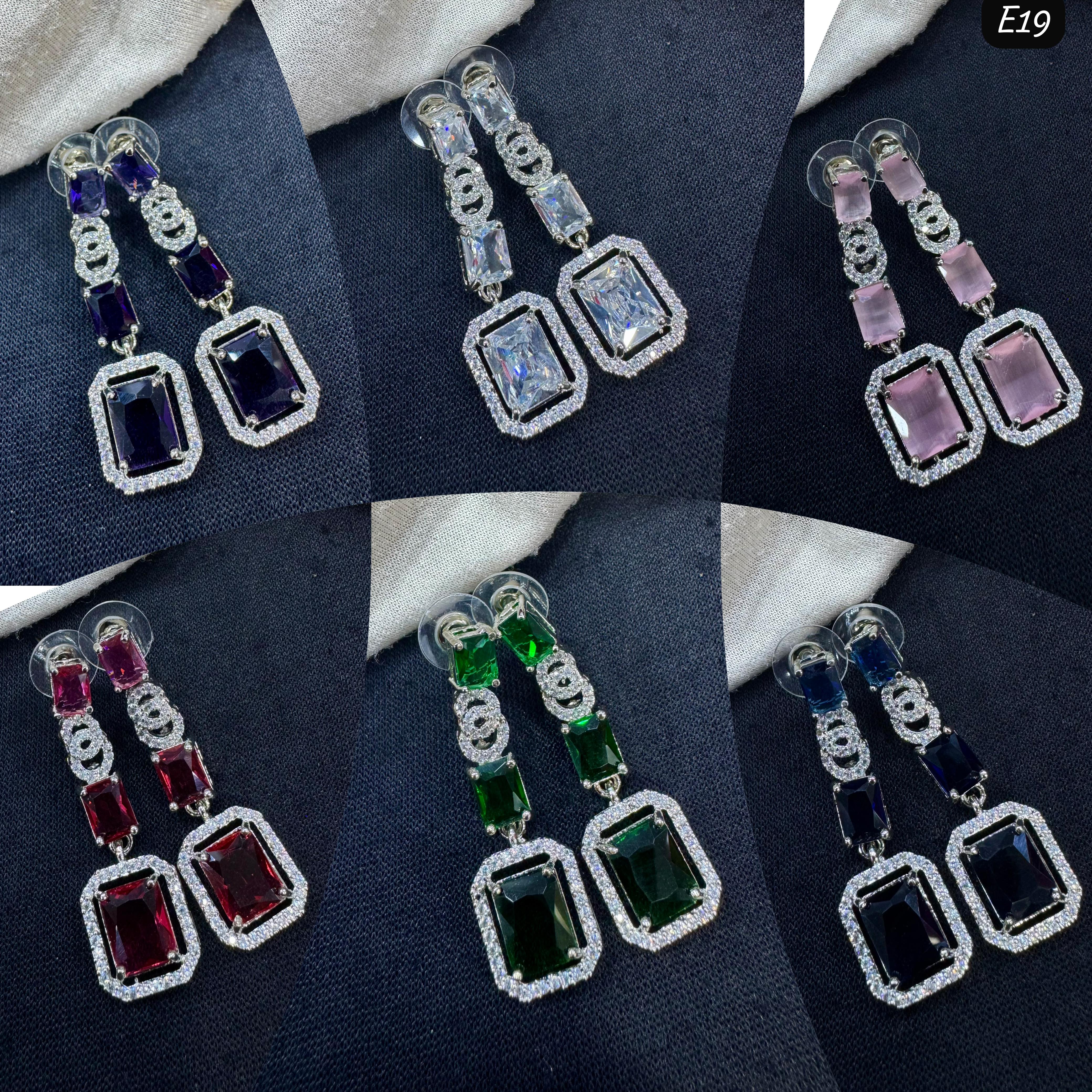 Tanish Art Jewellery timeless AD And Austrian Stone Dangler Earrings
