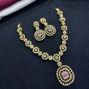 Tanish Art Jewellery Elegant Glow AD And Austrain Stone Necklace Set