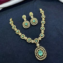 Tanish Art Jewellery Elegant Glow AD And Austrain Stone Necklace Set
