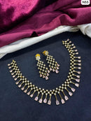 Tanish Art Jewellery Elegant Glow AD And Austrain Stone Necklace Set