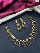 Tanish Art Jewellery Elegant Glow AD And Austrain Stone Necklace Set