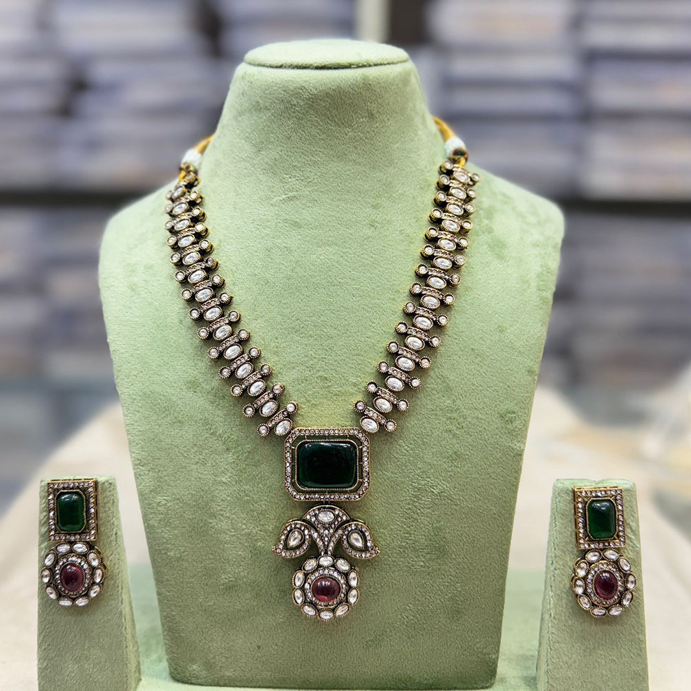 Tanish Art Jewellery Designer Kundan Stone Necklace Set