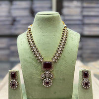 Tanish Art Jewellery Designer Kundan Stone Necklace Set